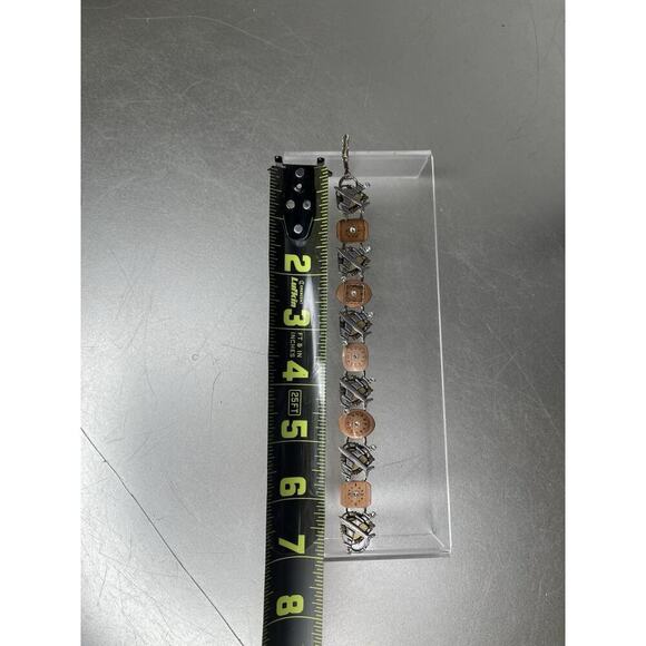 Lorraine Frances Unique Time Flies Airplane Flying Bracelet Charm Link - Picture 3 of 4